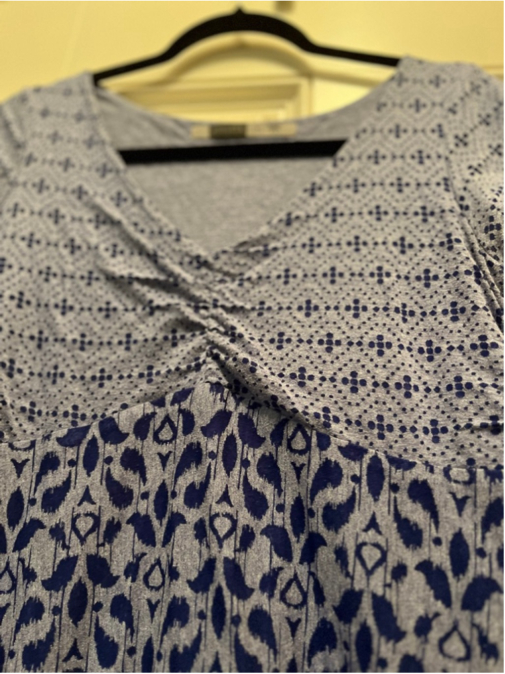 EUC Women's Athleta Blue & White Patterned Mini Dress M - Picture 7 of 7